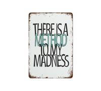 HSMXNEONJB Method Madness Retro Metal Wall Plaque 8x12 Inch