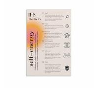HSMXNEONJB Parts of Self Canvas Wall-Art Inner Guide for Self and Compassion Mindfulness Home Decor(Framed,12x18inch(30x45cm))