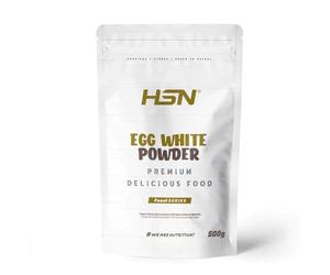 HSN Albumine d’Œuf en Poudre | Sans Arôme 500g | Protéine Pure de Blancs d’Œufs Déshydratés de Poules Non Élevées en Cage | Sans Dosette Incluse | Sans OGM Végétarien Sans Lactose Sans Matières Gras