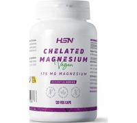 HSN Bisglycinate de Magnésium | 120 Gélules Végétaliennes | 350 mg de Magnésium par Dose Quotidienne | 100% Glycinate à Haute Biodisponibilité et Absorption | Non-OGM, Végétalien, Sans Gluten