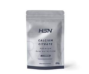 HSN Calcium Citrate | Citrate de calcium en poudre | Poudre 100% pure, absorption maximale | Supplément pour la santé des os et du système nerveux | Végétalien, sans gluten, arôme naturel, 150g