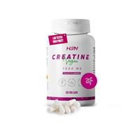 HSN Créatine monohydrate | 120 gélules végétales | 3 grammes de créatine pure | Matière première avec rapport de pureté et d'absence de contaminants et de dégradation | Non-OGM, végétalien, sans