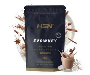 HSN Evowhey Protein sans édulcorants | Thé Chai au lait 2 kg = 67 prises par sachet concentré de protéines de lactosérum | 100 % Whey Protein Concentrate | Non-OGM, végétalien, sans gluten ni soja