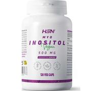 HSN Inositol (forme Myo-Inositol) | 120 Gélules Végétales 1500mg par Dose Journalière de Vitamine B8 | Haute Teneur en Zinc, Chrome et Vitamine B6 | Non-OGM, Végan, Sans Gluten