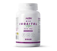 HSN Inositol (forme Myo-Inositol) | 120 Gélules Végétales 1500mg par Dose Journalière de Vitamine B8 | Haute Teneur en Zinc, Chrome et Vitamine B6 | Non-OGM, Végan, Sans Gluten
