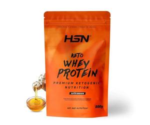 HSN Keto Whey Protein | Sirop d'érable 500 g | Isolat de lactosérum CFM | Idéal régime cétogène avec MCT microencapsulé + enzymes digezyme | Non-OGM, végétalien, sans gluten ni soja