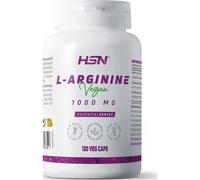 Arginine 1000mg de HSN : Oxyde Nitrique, Améliorant des Performances Sportives, Vasodilatateur, Améliorant Sexuel : Végétalien, sans Gluten, sans Lactose, 120 gélules végétales