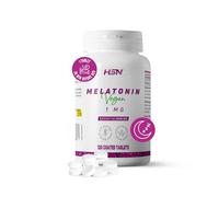 HSN Mélatonine 1 mg | 120 comprimés à action rapide | La mélatonine contribue à diminuer le temps nécessaire pour s'endormir + Soulager Jet Lag | Non-OGM, végétalien, sans gluten