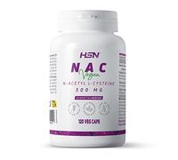 HSN NAC | 300 mg | N-Acétyl-L-Cystéine | Augmente les niveaux de glutathion + Pouvoir antioxydant élevé + Renforce vos défenses | NO-GMO, végétalien, sans lactose, sans gluten | 120 gélules végétales