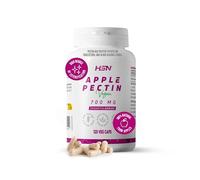 HSN Pectine de pomme - Malus pumila - 2800mg par dose quotidienne | 120 gélules végétales | Source de fibres à partir de la paroi cellulaire | Non-OGM, végétalien, sans gluten