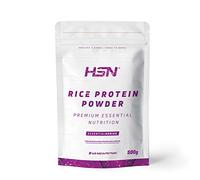 HSN Rice Protein | Vegan Brown Rice Protein Concentrate | Protein Powder | Recovery + Muscle Mass | Sugar Free, Lactose Free, Natural Flavor, 500g