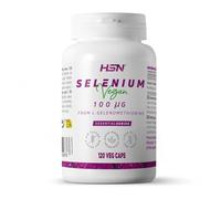 HSN Selenium | L-Sélénométhionine 100 mcg | 4 mois d'approvisionnement | Haute biodisponibilité | Végétalien, sans gluten, sans lactose | 120 gélules végétales