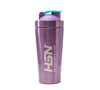 HSN Shaker We Are Nutrition! Acier Inoxydable | 739ml | Violet Métallisé | Gobelet Mélangeur avec Système de Mélange Optimal sur le Couvercle (Sans BPA) | Fermeture Anti-Fuites | Sans Odeur | Facile à
