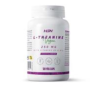 HSN Theanine | 250 mg | Du thé vert, supplément de relaxation, anti-stress, aide à améliorer le repos nocturne, végétalien, sans gluten, sans lactose, 120 gélules végétales