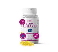 HSN Ultra Omega 3 | Huile de poisson + Vitamine E | Acides gras essentiels hautement concentrés 35% EPA + 25% DHA | Anti-inflammatoire naturel | Sans gluten, sans lactose, 30 perles