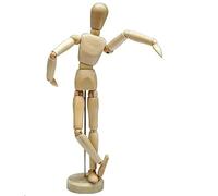 HSOMiD Mannequin articulé en Bois de 30,5 cm Parfait pour la décoration de la Maison/Dessin de la Figure Humaine (A)