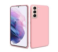 HSP Coque rose compatible avec Samsung Galaxy S21 | Étui en silicone TPU de qualité supérieure | pour le chargement à induction | Résistant aux rayures et aux chocs | Surface mate | Mince