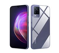 HSP Funda Para Vivo V21 5G [resistente al polvo] Carcasa protectora silicona TPU | Anti-arañazos Antigolpes Anti-Choques | Protección de cámara | Suave Blanda Delgada Case | Transparente
