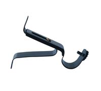 HSQPMGPRJ 1 Support de Tringle à Rideau en métal réglable, Barre transversale Fixe, Clip Fixation, Accessoires(Black)