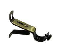 HSQPMGPRJ 1 Support de Tringle à Rideau en métal réglable, Barre transversale Fixe, Clip Fixation, Accessoires(Green)