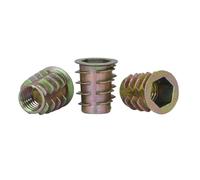 HSQPMGPRJ 5-50 Pièces M4 M5 M6 M8 M10 en Alliage De Zinc Intégré Écrou D'insertion Meubles Écrous À Douille Hexagonale for Table Lit Travail du Bois(M6x25 (10Pcs))