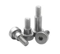 HSQPMGPRJ 5 Pièces M2 M3 D2.5-d12 304 Acier Inoxydable Hexagone Douille Hexagonale Tête Roulement À Rouleaux Épaule Vis Boulon(30mm,D2.5X M2 (5pcs))