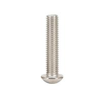 HSQPMGPRJ Vis À Tête Ronde Douille Hexagonale en Acier Allié M5 ~ M12 Grade 10.9, Boulon Bouton Champignon Plaqué Nickel, 1 30 Pièces(M6x45mm-10pcs)