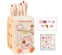 HSQWYY Kawaii Porte-crayons mignon pour réfrigérateur - Multifonctionnel - Grande capacité - Organiseur de tiroir - Pour la maison, l'école, le bureau, le bureau - Blanc