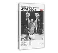 hsqxidhz Conor The Notorious Mcgregor UFC Poster numérique sur toile Décoration murale pour salon, chambre à coucher 20 x 30 cm