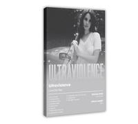 hsqxidhz Lana Del Rey - Ultraviolence - Poster sur toile pour décoration de chambre à coucher, bureau, chambre, cadeau - 30 x 45 cm