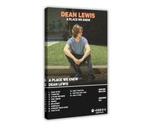 hsqxidhz Poster de couverture de l'album Dean Lewis - The Place We Know - Impression sur toile - Décoration pour chambre à coucher, bureau, chambre à coucher - Cadeau - 50 x 75 cm