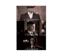 hsqxidhz Poster sur toile avec citation de motivation Thomas Shelby - Décoration murale pour salon, chambre à coucher - 20 x 30 cm