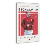 hsqxidhz Poster sur toile David Beckham - Décoration pour chambre à coucher, bureau, chambre - Cadeau - 50 x 75 cm