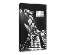 hsqxidhz Poster vintage Freddie Mercury Queen - Live In Sao Paulo 1981 - Poster sur toile pour décoration murale de salon, chambre à coucher (60 x 90 cm)