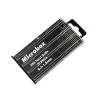 HSS Mini Micro Foret Set,20 PCS 0.3-1.6mm Tige Mini Forets Hélicoïdaux HSS avec Boîte Fraise Hélicoïdal Mini Micro Foret de Précision pour Bois Modélisme Bricolage