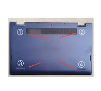 HSSDTECH 4pcs Pieds en Caoutchouc Remplacement pour Dell Inspiron 3510 3511 3515 3520 3521 3525, Vostro 3510 3515 3520 3525 Black Rubber Feet Pad (2 Thick, 2 Thin)