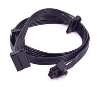 HSSDTECH Câble d'alimentation PCI-E 6 broches 1 à 3 SATA 15 broches de remplacement pour Corsair CX850M CX750M CX600M CX650M