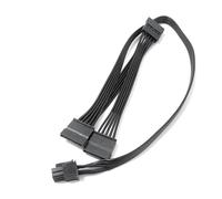HSSDTECH Câble d'alimentation SATA 6 broches vers 3x15 pour blocs d'alimentation Seasonic/Antec, minage BTC et répartiteur HDD 18,7 pouces