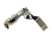 HSSDTECH Chargeur USB Carte Jack Dock Port Socket pour Lenovo ideapad 5-15IIL05 81YK 5C50S25036 GS557 NS-C681 Carte secondaire USB Module USB auxiliaire Carte USB + Batterie + Câble