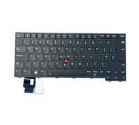 HSSDTECH Clavier anglais rétroéclairé pour Lenovo ThinkPad T14 Gen 3, P14s Gen 3, L14 Gen 3, L14 Gen 4, T14 Gen 4, P14s Gen 4 SN21D67624 5N21D68100 Keyboard Backlight UK ISO