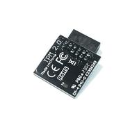 HSSDTECH TPM 2.0 Module de sécurité SPI 12pin LPC SLB9670 pour MSI MS-4462 B550, B550M, B650, B650M, B550 Gaming WiFi/A PRO, B550M PRO-VDH WiFi/PRO-Dash - Module de carte mère GC-TPM 2.0