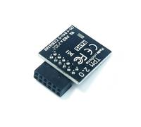 HSSDTECH TPM 2.0 SPI 12pin SLB9670 Module de sécurité pour MSI MS-4462 MEG B550, MAG B550/ B550M, B460M, MAG B460/ B460M, MAG B550 Torpedo/Tomahawk/Bazooka Intel 800 AMD X670 Series Mainboard