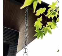 Hssnbkg Chaîne De Pluie Décorative, Chaîne de Pluie pour l'extérieur, Alternative Aux Descentes Pluviales, Pratique et élégante,pour Jardin Et Extérieur,Robuste et Longue pour Utiliser(10m)