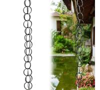 Hssnbkg Chaîne De Pluie Décorative, Chaîne de Pluie pour l'extérieur, Alternative Aux Descentes Pluviales, Pratique et élégante,pour Jardin Et Extérieur,Robuste et Longue pour Utiliser(6m)