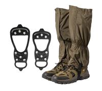 hssopa Guêtres d'extérieur, guêtres de randonnée, Crampons, guêtres imperméables et réglables pour Pantalons de Plein air, pour la randonnée, l'escalade, Le Trekking, la randonnée à Neige, Le