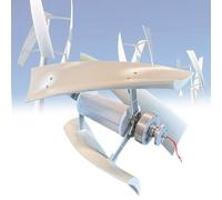 HSSTYLE Éolienne à lévitation magnétique verticale 24V-220V avec contrôleur de charge étanche, 3 pales, pour usage domestique et camping.