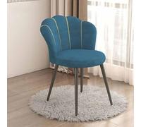 HSSTYLE Fauteuil en Velours pour Chambre à Coucher, Fauteuil 1 Place, Fauteuil Lounge, Fauteuil d'appoint pour Salon et Salle à Manger,Navy Blue,One Size