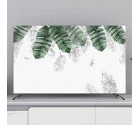 HSTANGKY Housse Anti-poussière Pour TV D'intérieur 32-80 Pouces Protection D'écran Douce À Imprimé Floral/feuille Pour Écrans LED/LCD-Plants||49-52inch