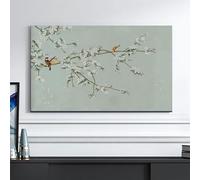 HSTANGKY Housse Anti-poussière Pour TV D'intérieur De Style Chinois Housse De Télévision En Tissu Polyester Souple Protection Contre La Poussière Et L'écran Solaire-flower||32inch