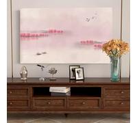 HSTANGKY Housse Anti-poussière Universelle 32-80 Pouces Pour TV D'intérieur Pour Écrans LCD Et LED Protection D'écran Décoration Chambre Salon-flower||58-60inch